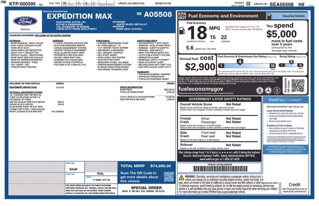 Certified 2025 Ford Expedition Max Active AWD/4WD image 5