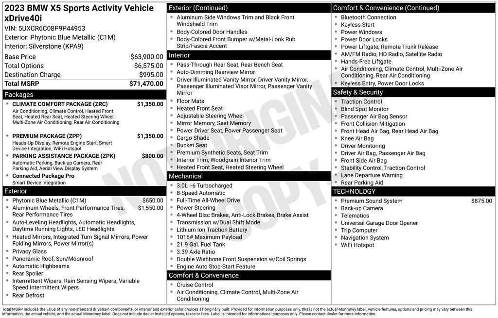 Used 2023 BMW X5 xDrive40i w/ Premium Package AWD/4WD image 8