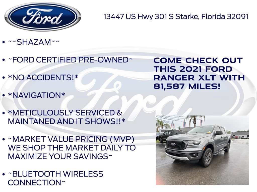 Certified 2021 Ford Ranger XLT w/ Equipment Group 301A Mid RWD image 6