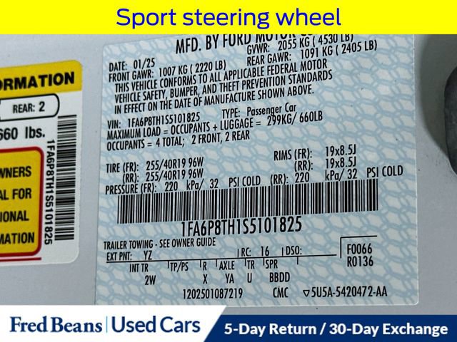 Certified 2025 Ford Mustang Coupe RWD image 33