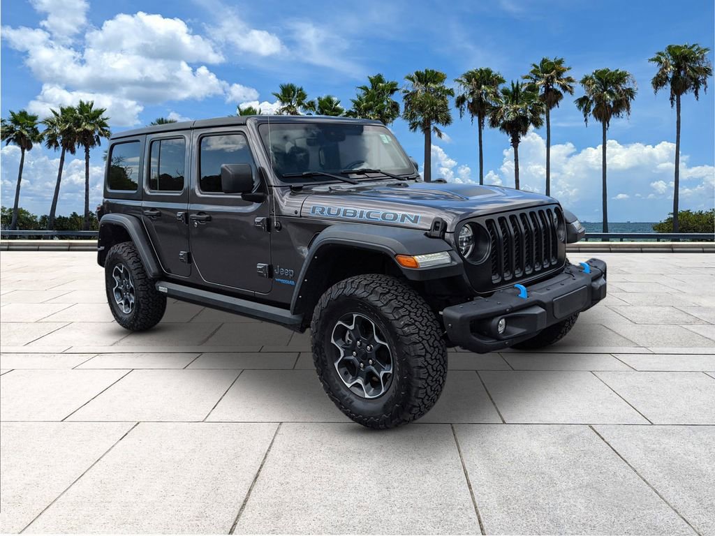 Used 2022 Jeep Wrangler Unlimited Rubicon 4xe w/ Steel Bumper Group image 2