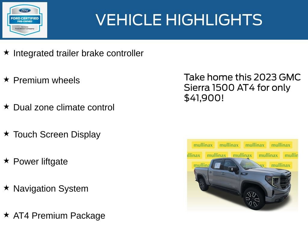 Used 2023 GMC Sierra 1500 AT4 w/ AT4 Premium Package AWD/4WD image 23