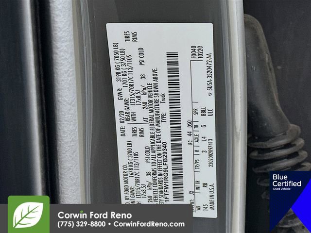 Certified 2020 Ford F150 Raptor w/ Equipment Group 802A Luxury image 36