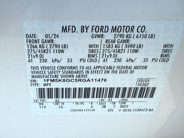Certified 2024 Ford Explorer ST w/ Equipment Group 401A AWD/4WD image 24