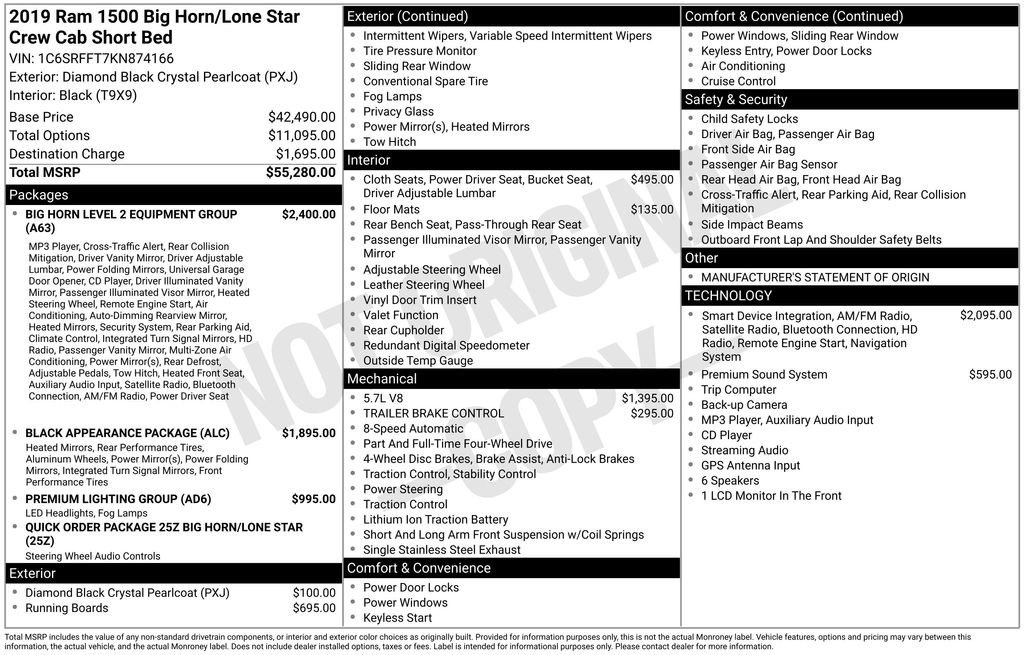Used 2019 RAM 1500 Big Horn AWD/4WD image 45