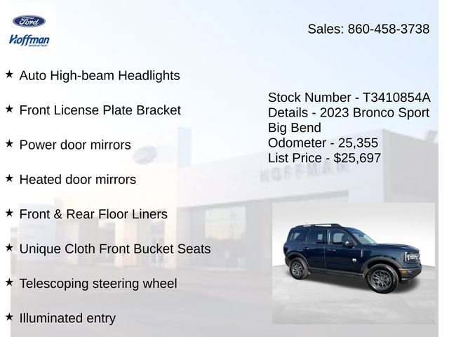 Certified 2023 Ford Bronco Sport Big Bend AWD/4WD image 25