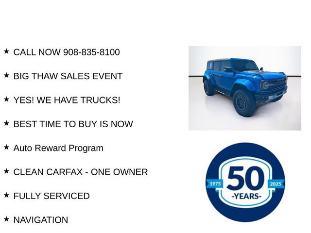 Certified 2024 Ford Bronco Raptor w/ Interior Carbon Fiber Pack 6 AWD/4WD image 7