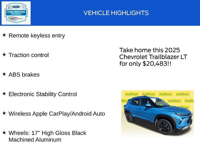Used 2025 Chevrolet TrailBlazer LT AWD/4WD image 18