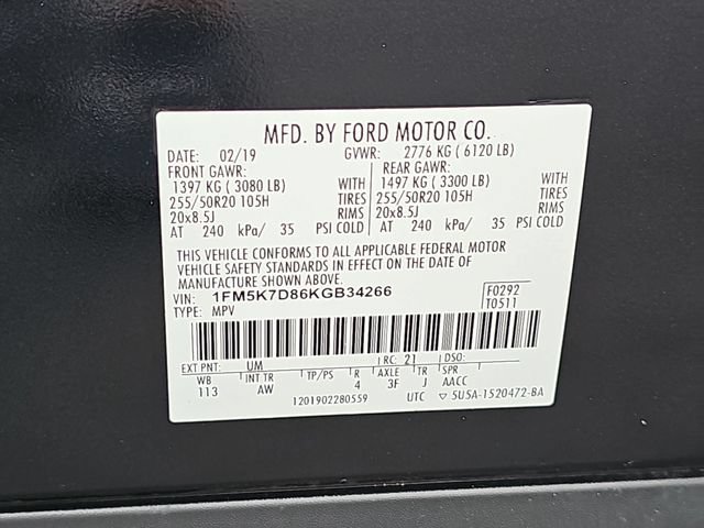 Certified 2019 Ford Explorer XLT w/ Equipment Group 202A FWD image 38