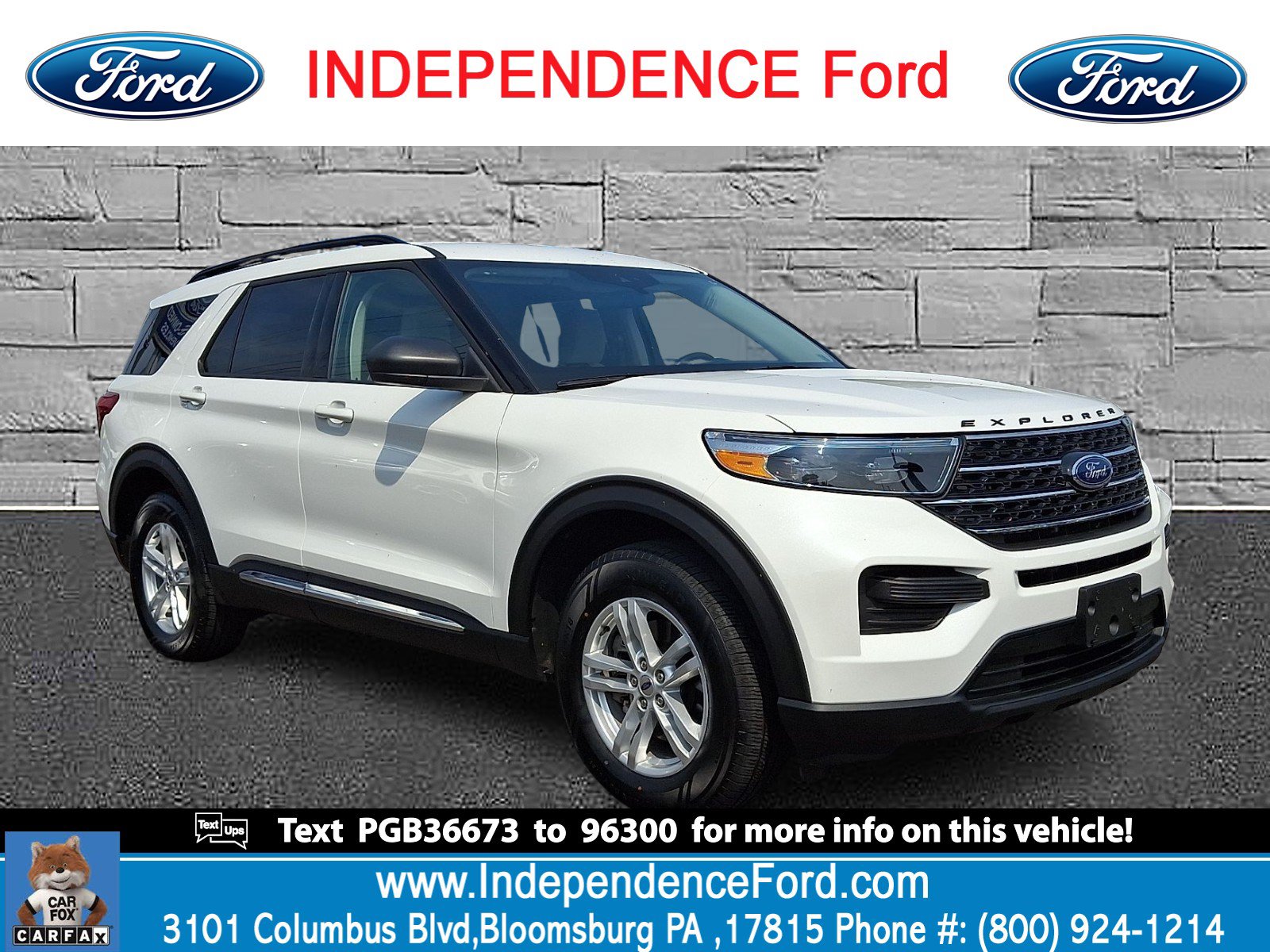 Certified 2023 Ford Explorer XLT w/ Class IV Trailer Tow Package