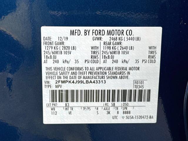 Certified 2020 Ford Edge SEL w/ Convenience Package AWD/4WD image 21