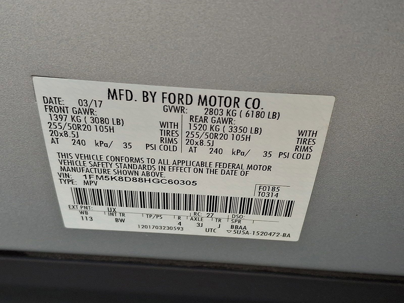 Certified 2017 Ford Explorer XLT w/ Equipment Group 202A AWD/4WD image 26