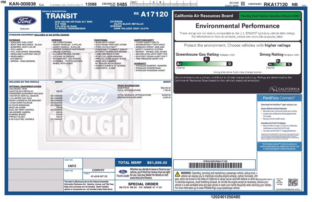 Certified 2024 Ford Transit 350 XLT image 7