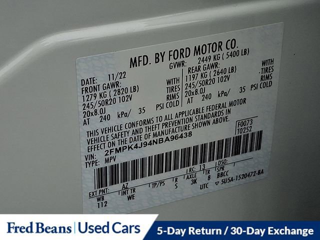 Certified 2022 Ford Edge ST-Line image 28