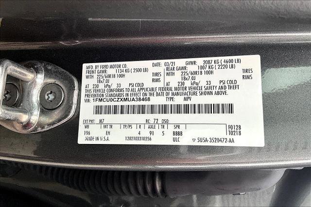 Certified 2021 Ford Escape SEL image 40