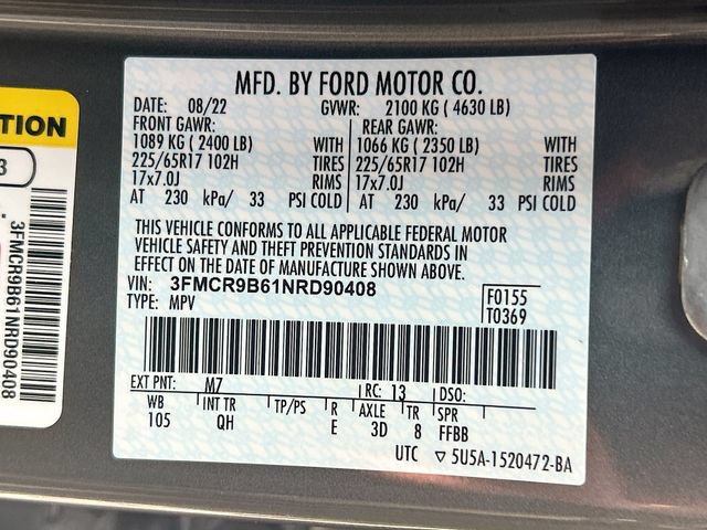 Certified 2022 Ford Bronco Sport Big Bend AWD/4WD image 38