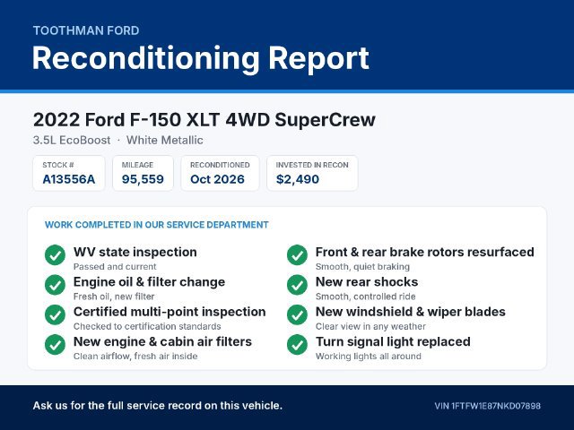 Certified 2022 Ford F150 XLT w/ Equipment Group 302A High AWD/4WD image 6