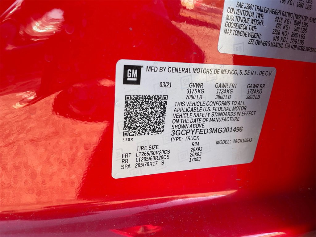 Used 2021 Chevrolet Silverado 1500 LT Trail Boss w/ Convenience Package II image 29