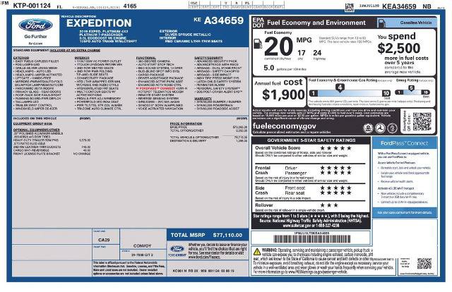 Certified 2019 Ford Expedition Platinum RWD image 8