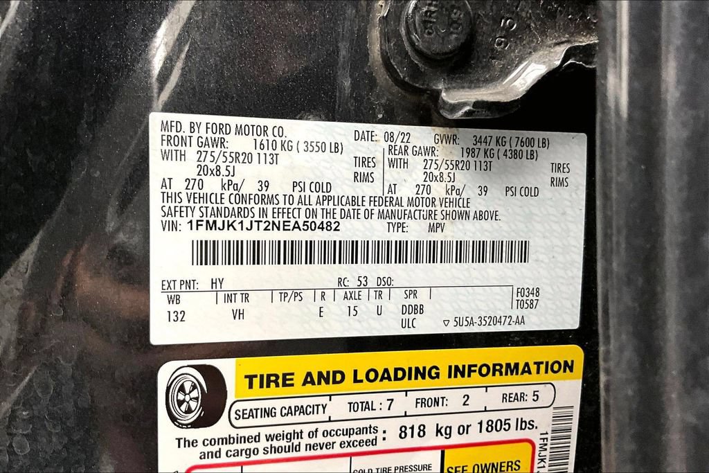 Certified 2022 Ford Expedition Max XLT AWD/4WD image 36