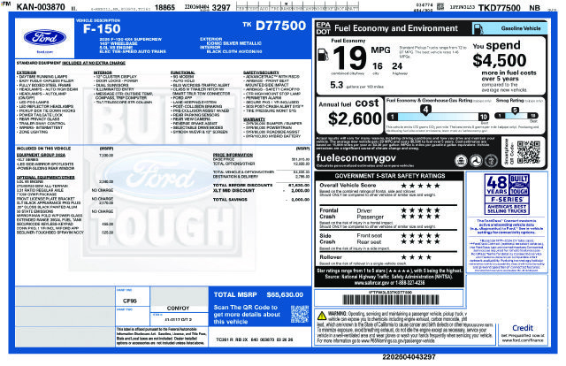 Certified 2026 Ford F150 XLT w/ Equipment Group 302A MID AWD/4WD image 5
