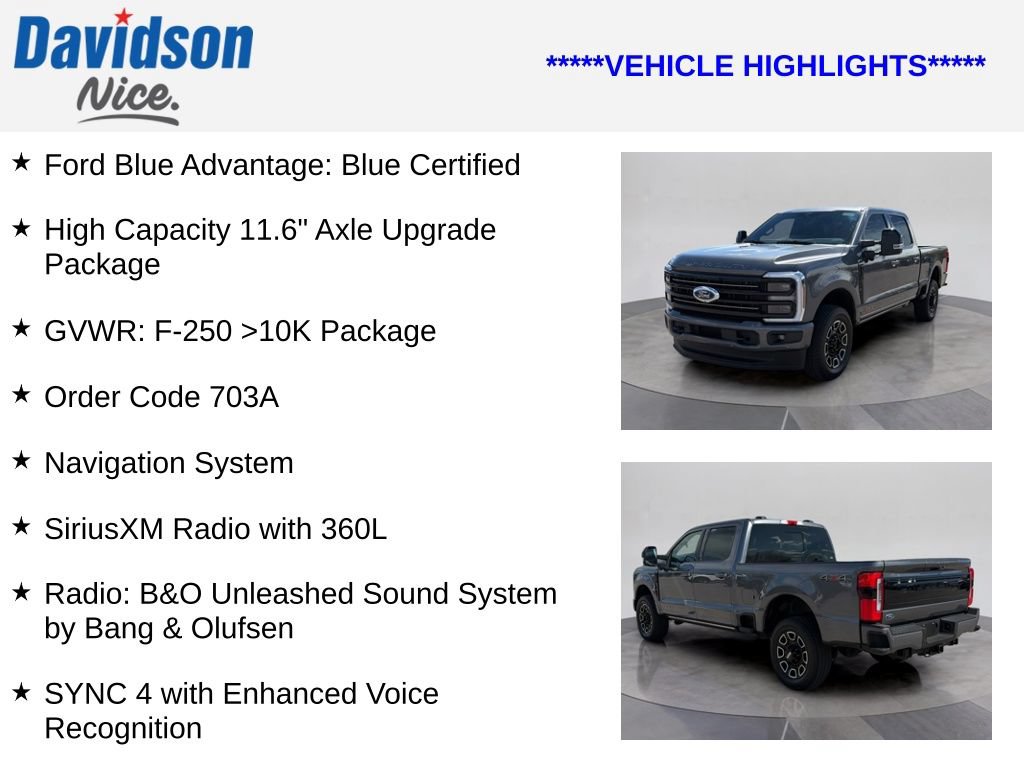 Certified 2025 Ford F250 Platinum AWD/4WD image 4