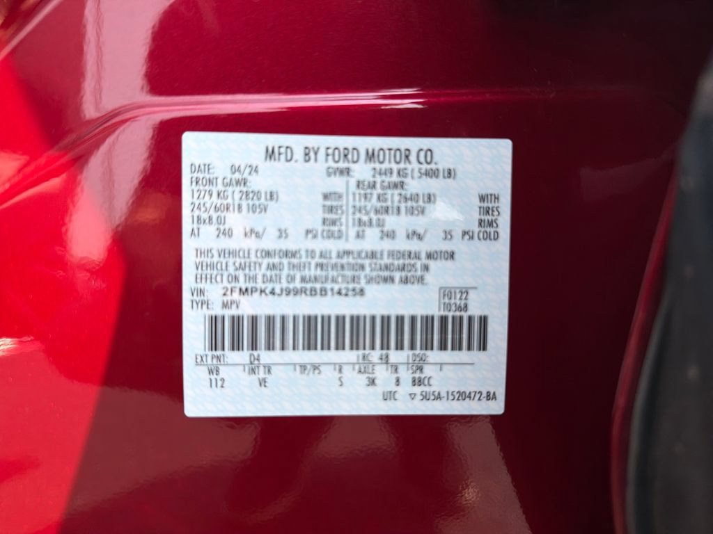 Certified 2024 Ford Edge SEL w/ Convenience Package AWD/4WD image 28