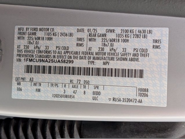 Certified 2025 Ford Escape ST-Line Select AWD/4WD image 24