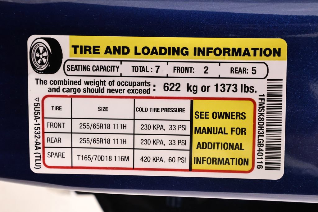 Certified 2020 Ford Explorer XLT w/ Equipment Group 202A AWD/4WD image 48