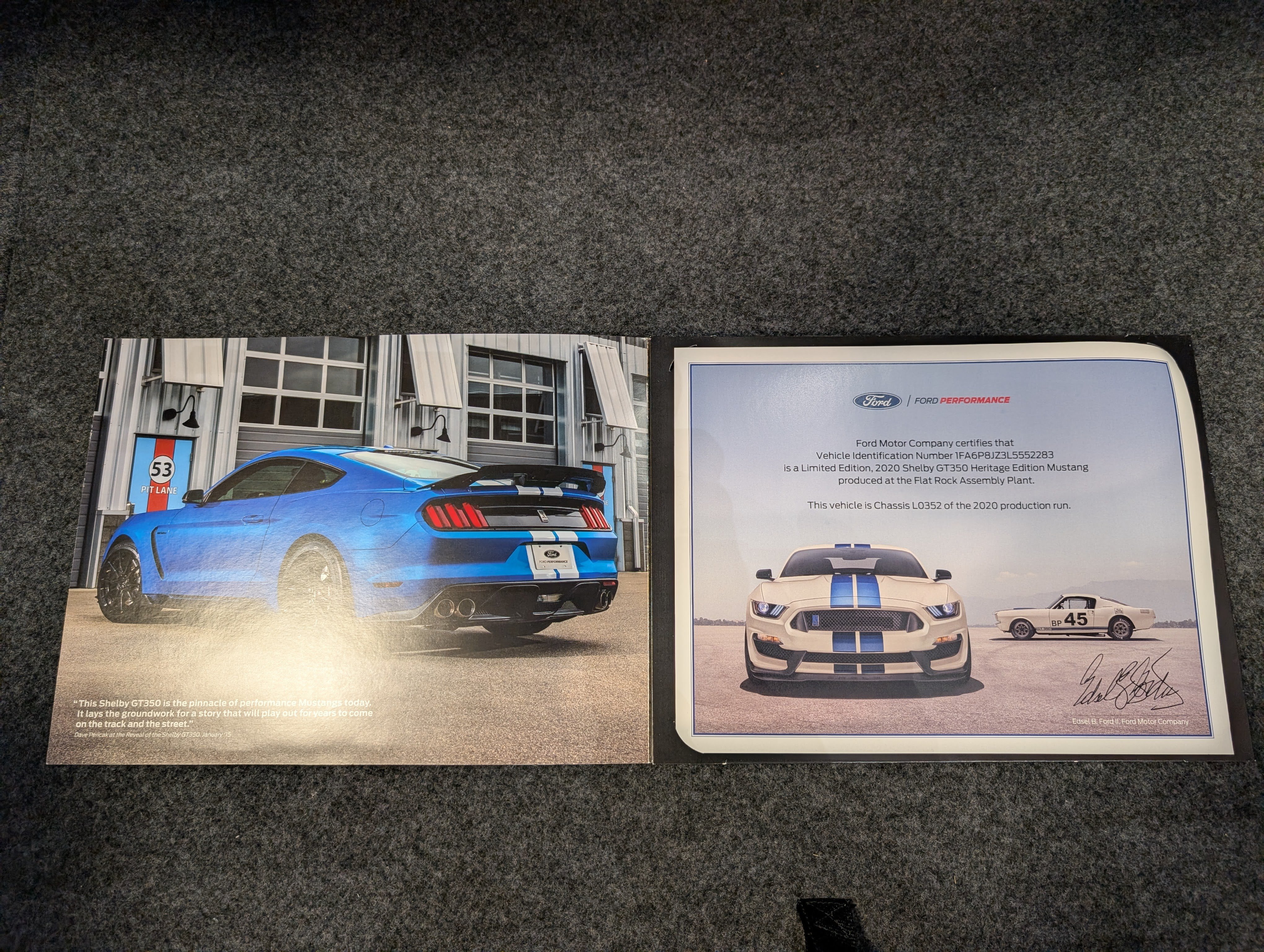 Certified 2020 Ford Mustang Shelby GT350 w/ Technology Package RWD image 34