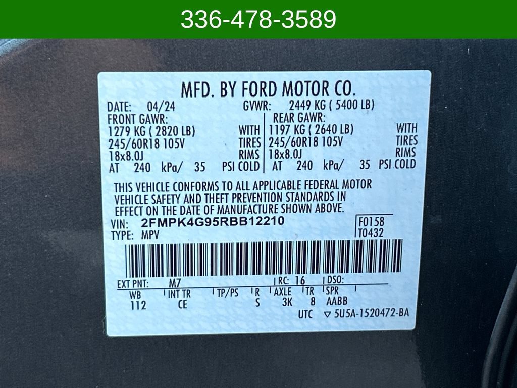 Certified 2024 Ford Edge SE AWD/4WD image 28
