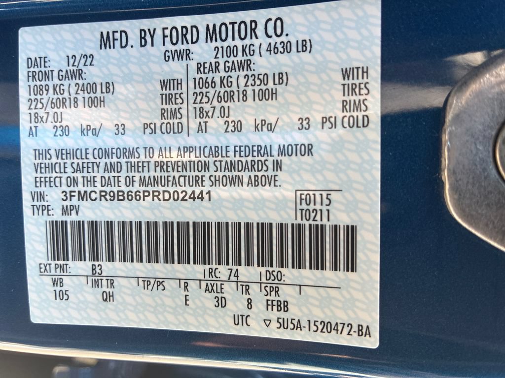 Certified 2023 Ford Bronco Sport Big Bend w/ Convenience Package AWD/4WD image 40