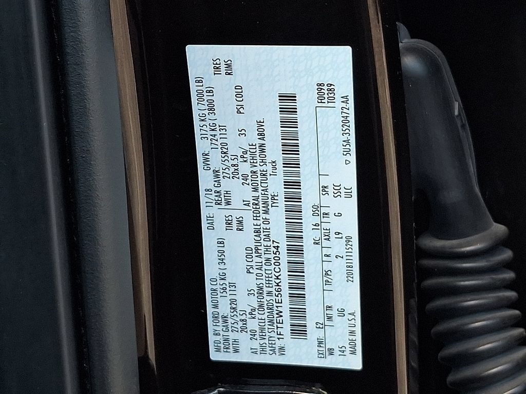 Certified 2019 Ford F150 XLT w/ Equipment Group 302A Luxury AWD/4WD image 27
