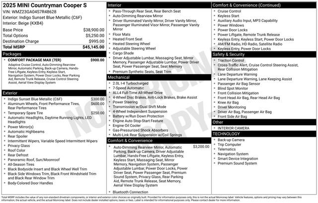 Used 2025 MINI Cooper Countryman S w/ Comfort Package Max AWD/4WD image 2