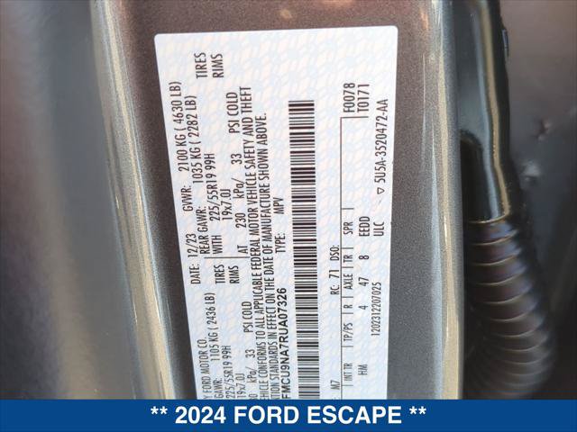 Certified 2024 Ford Escape ST-Line Select w/ Tech Pack #2 AWD/4WD image 22