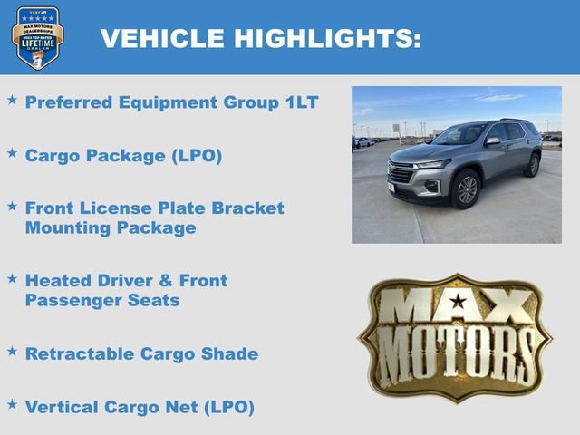 Used 2023 Chevrolet Traverse LT w/ LPO, Cargo Package image 13