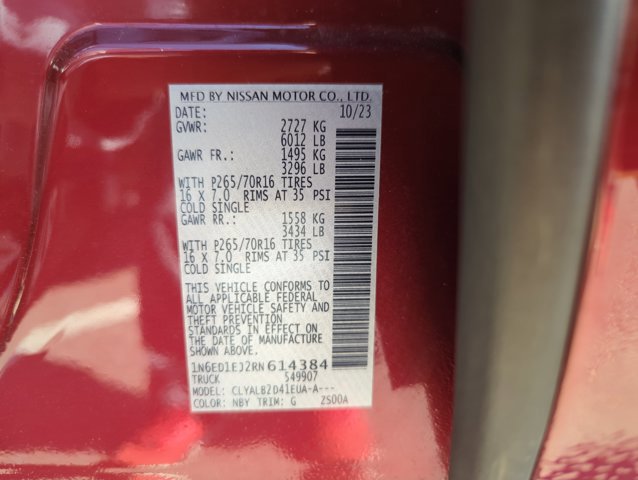 Used 2024 Nissan Frontier SV w/ Technology Package image 25