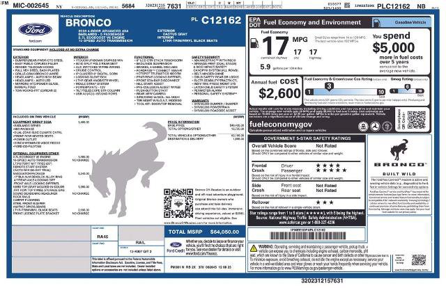 Certified 2023 Ford Bronco Badlands w/ Sasquatch Package AWD/4WD image 30