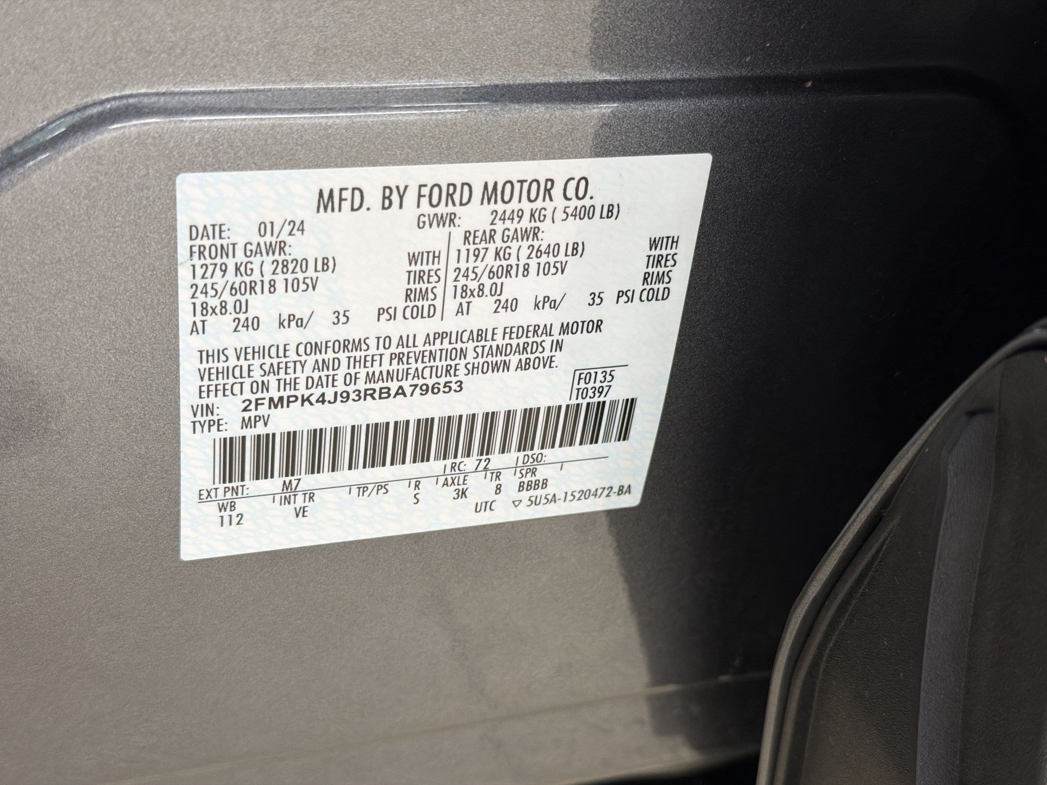 Certified 2024 Ford Edge SEL AWD/4WD image 23