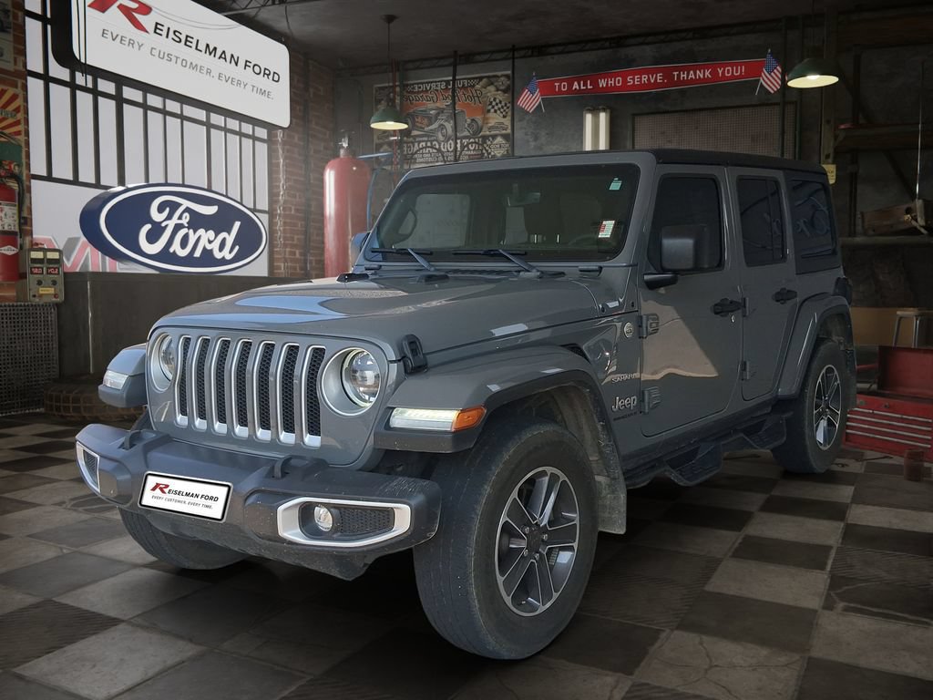 Used 2023 Jeep Wrangler Unlimited Sahara w/ LED Lighting Group AWD/4WD image 1