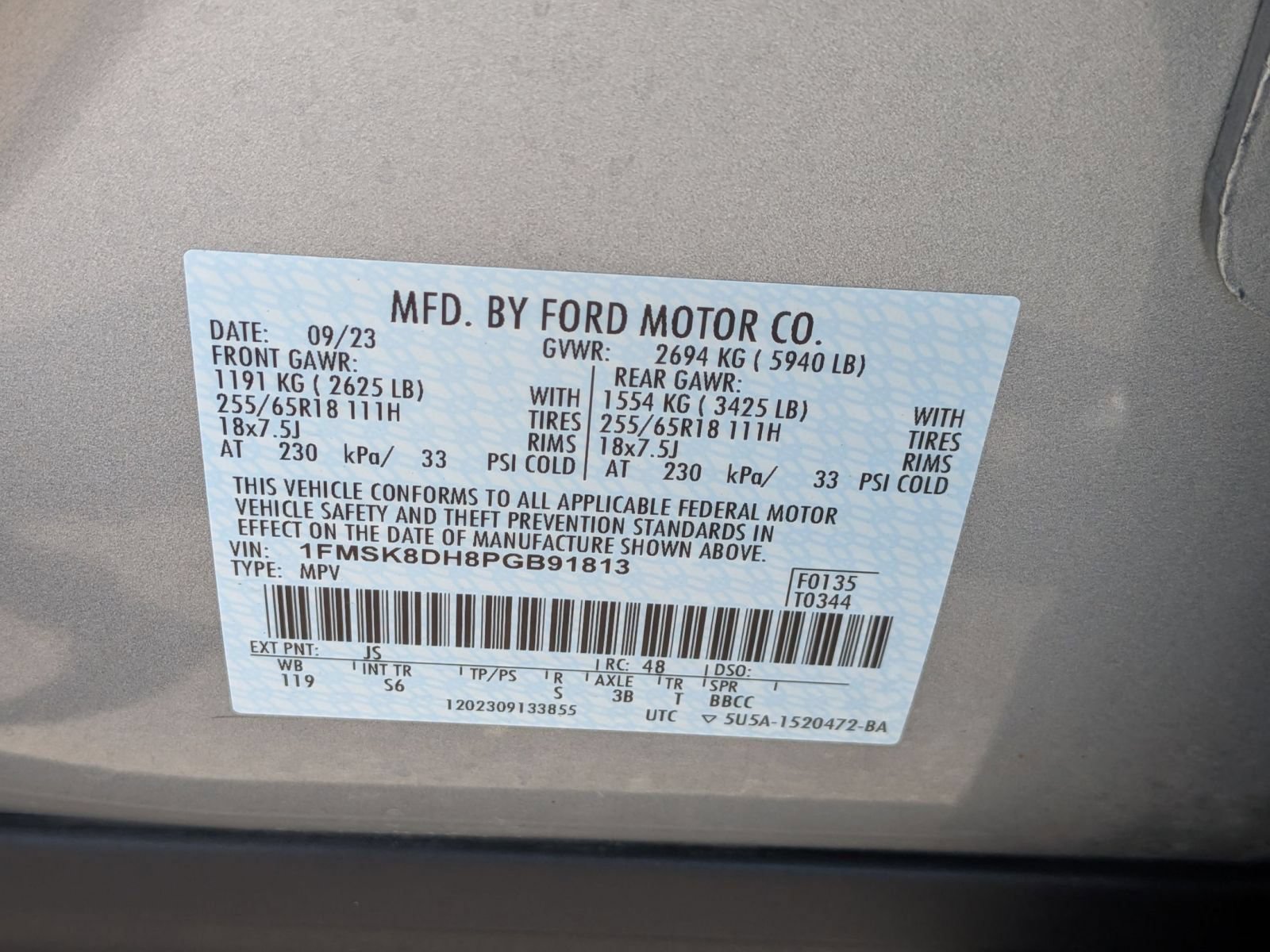 Certified 2023 Ford Explorer XLT w/ Equipment Group 202A AWD/4WD image 35