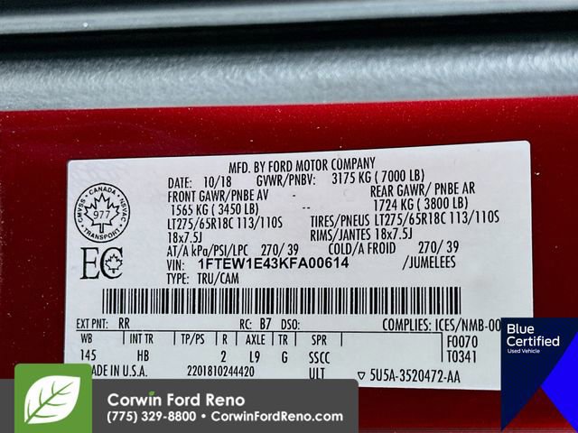 Certified 2019 Ford F150 Lariat image 33