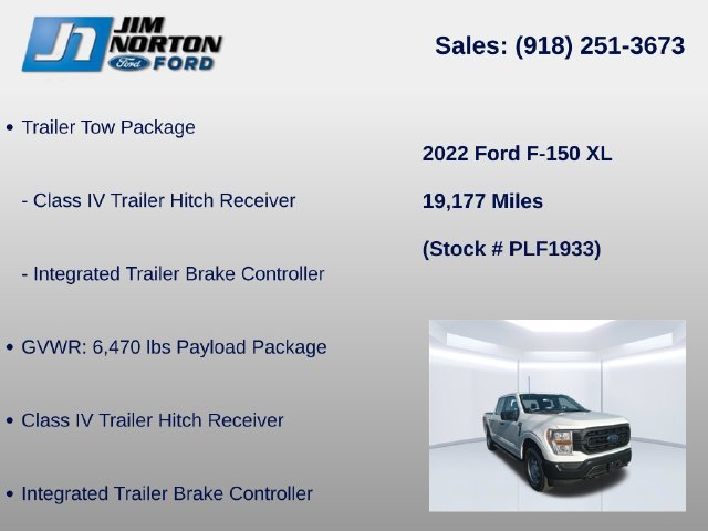 Certified 2022 Ford F150 XL w/ Trailer Tow Package AWD/4WD image 8