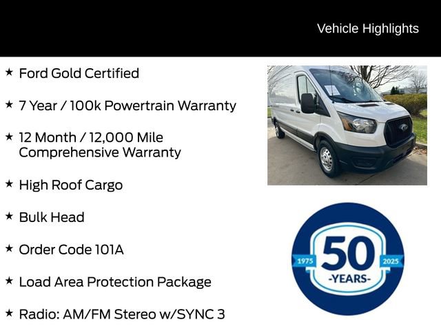 Certified 2023 Ford Transit 250 148 High Roof AWD w/ Load Area Protection Package image 6
