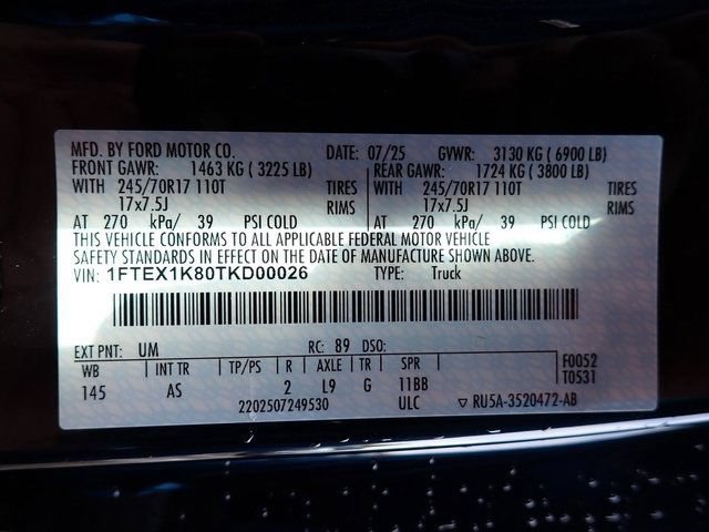 Certified 2026 Ford F150 XL w/ Equipment Group 103A High RWD image 22