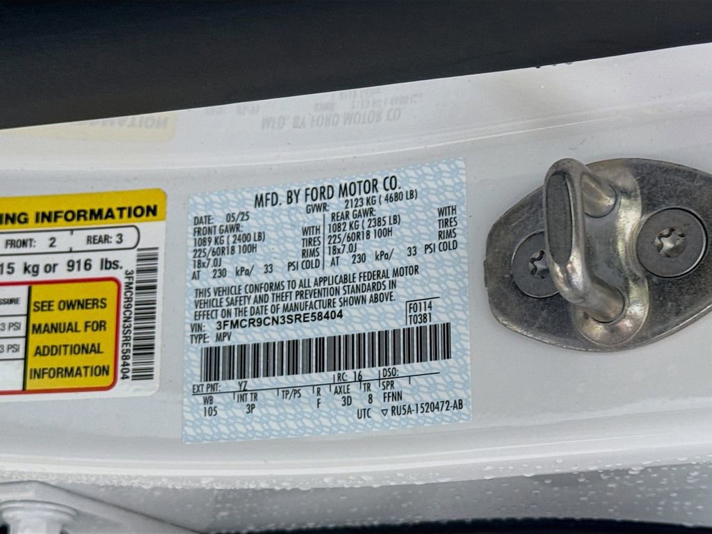 Certified 2025 Ford Bronco Sport Outer Banks w/ Outer Banks Tech Package+ image 34