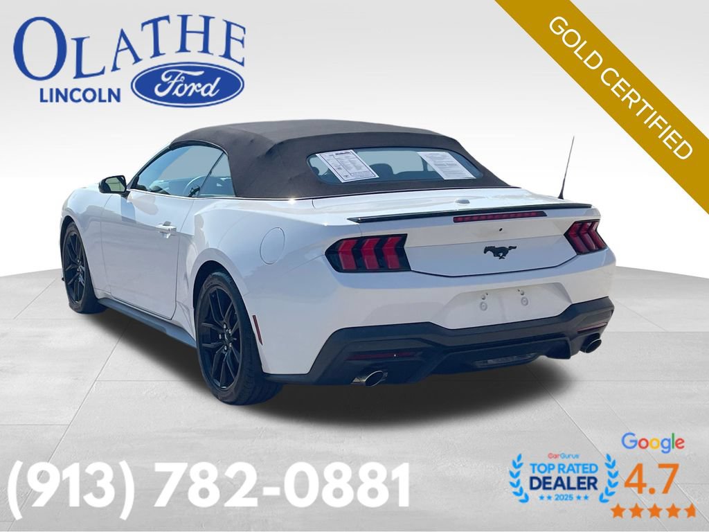 Certified 2025 Ford Mustang Convertible w/ Mustang Nite Pony Package RWD image 4