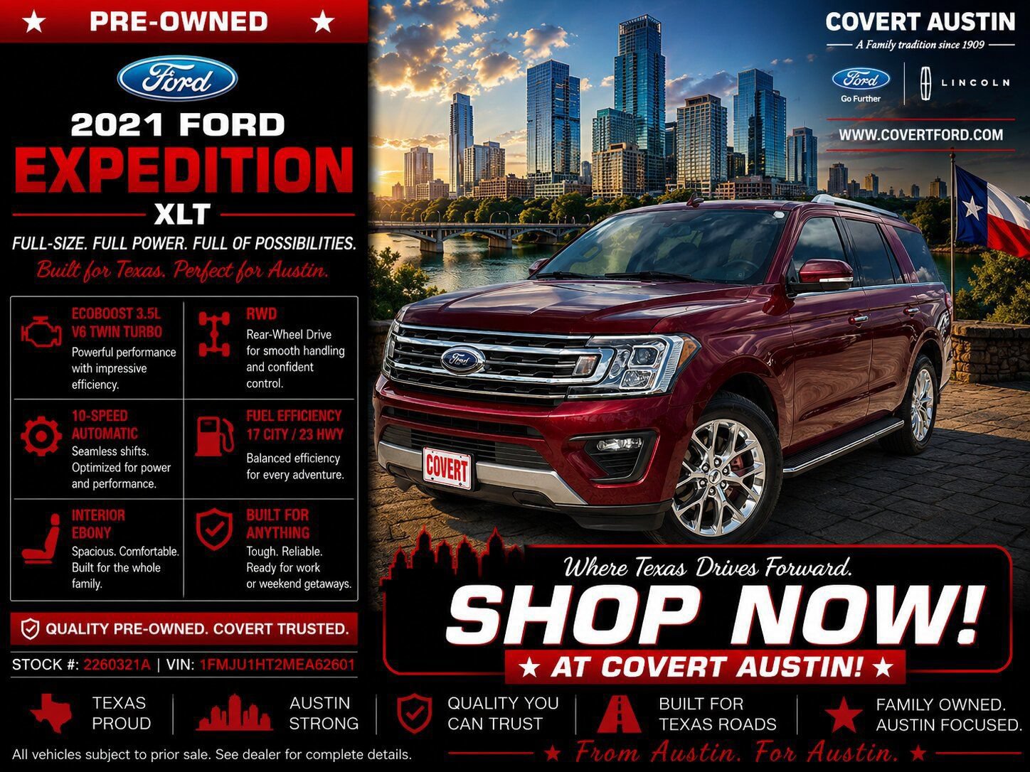 Certified 2021 Ford Expedition XLT
