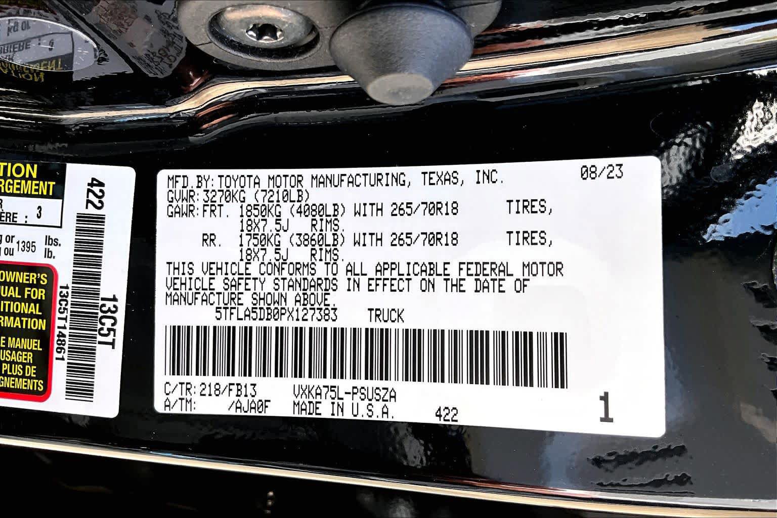 Used 2023 Toyota Tundra SR5 w/ SR5 Convenience Package AWD/4WD image 35