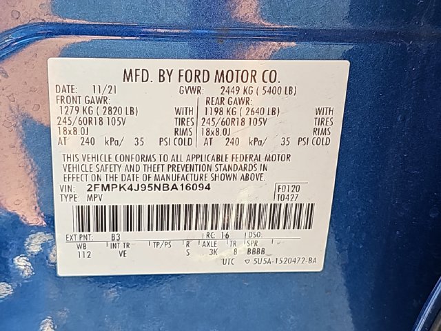 Certified 2022 Ford Edge SEL AWD/4WD image 38